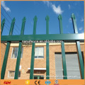 Black Galvanised Tubular Steel Fencing